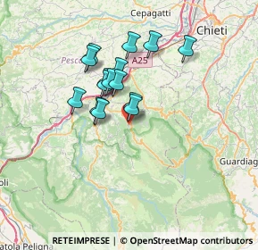 Mappa Via Maiella, 65020 Lettomanoppello PE, Italia (5.63867)