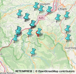 Mappa Via Maiella, 65020 Lettomanoppello PE, Italia (8.7075)