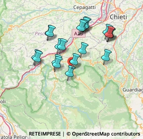 Mappa Via Giuseppe Garibaldi, 65020 Lettomanoppello PE, Italia (6.9625)