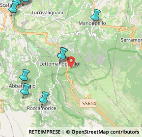 Mappa Contrada Valle Ruscello, 65020 Lettomanoppello PE, Italia (3.32455)