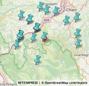 Mappa Contrada Valle Ruscello, 65020 Lettomanoppello PE, Italia (8.953)