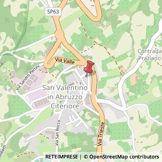 Mappa Piazza dante, 65020 San Valentino in Abruzzo Citeriore, Pescara (Abruzzo)