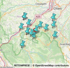 Mappa Via A. Cappellini, 65020 Lettomanoppello PE, Italia (5.82)