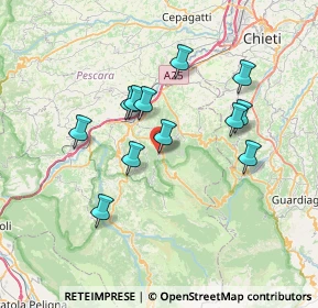 Mappa Via A. Cappellini, 65020 Lettomanoppello PE, Italia (6.57)