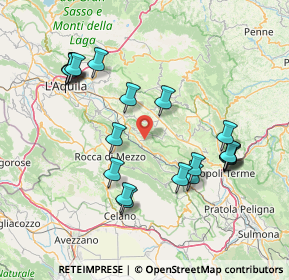 Mappa Via della Cesa, 67020 Fontecchio AQ, Italia (16.804)