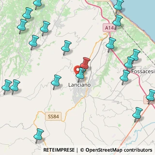 Mappa SP Frisa-Lanciano, 66034 Lanciano CH (6.3865)
