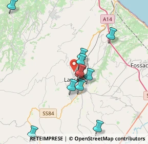 Mappa SP Frisa-Lanciano, 66034 Lanciano CH (3.59083)