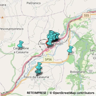 Mappa Via degli Alpini, 65029 Torre De' Passeri PE, Italia (1.2015)