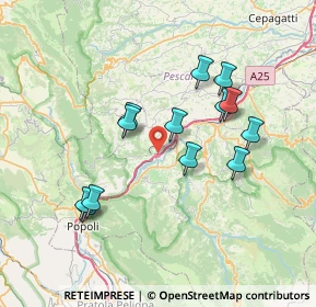 Mappa Via degli Alpini, 65029 Torre De' Passeri PE, Italia (7.13231)