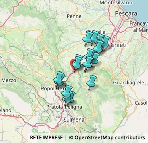 Mappa Via degli Alpini, 65029 Torre De' Passeri PE, Italia (9.9595)