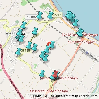 Mappa Via Piantonata, 66022 Fossacesia CH, Italia (1.25357)
