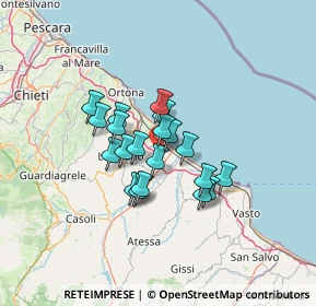 Mappa Via Fonte delle Cave SNC, 66022 Fossacesia CH, Italia (9.636)