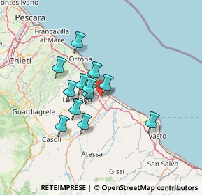 Mappa Via Fonte delle Cave SNC, 66022 Fossacesia CH, Italia (10.96417)