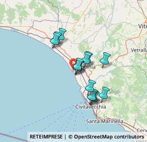 Mappa Viale Martano, 01016 Tarquinia VT, Italia (10.91)