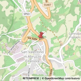 Mappa Via Sandro Pertini, 11, 65020 San Valentino in Abruzzo Citeriore, Pescara (Abruzzo)