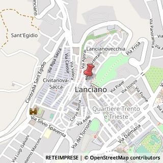 Mappa Via Asilo, 1, 66034 Lanciano, Chieti (Abruzzo)