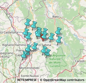 Mappa Via della Vigna, 02031 Castelnuovo di Farfa RI, Italia (10.66)