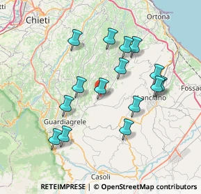 Mappa Contrada Malverno, 66036 Orsogna CH, Italia (7.36067)