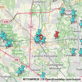 Mappa Via Roma, 21047 Saronno VA, Italia (6.311)