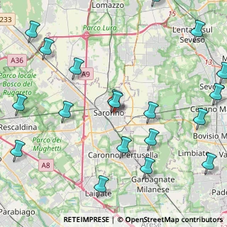 Mappa Via Roma, 21047 Saronno VA, Italia (5.8245)