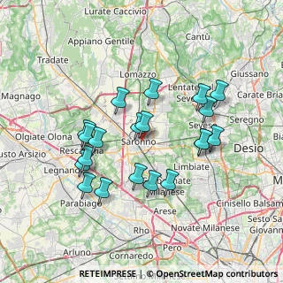 Mappa Via Roma, 21047 Saronno VA, Italia (6.7495)