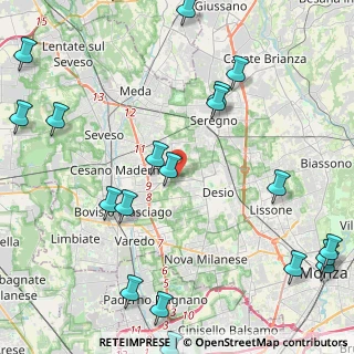 Mappa Via Mulino Arese, 20832 Desio MB, Italia (6.1175)