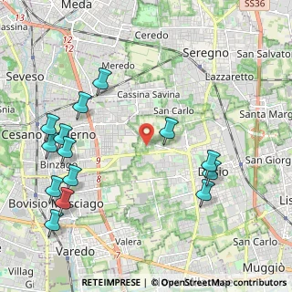 Mappa Via Mulino Arese, 20832 Desio MB, Italia (2.53857)