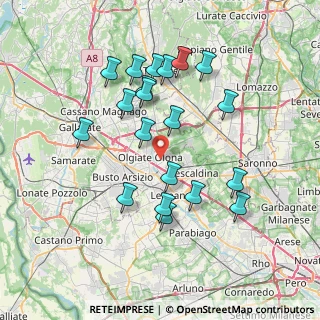 Mappa Via S. Luigi, 21050 Marnate VA, Italia (7.127)