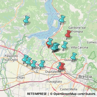 Mappa Via Rossano, 25050 Provaglio d'Iseo BS, Italia (6.79688)