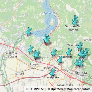 Mappa Via Rossano, 25050 Provaglio d'Iseo BS, Italia (9.6665)