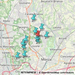 Mappa Via dell'Asilo, 20851 Lissone MB, Italia (2.9375)
