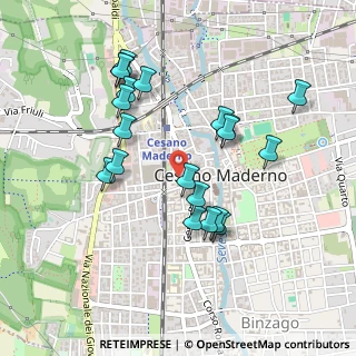 Mappa Via Addolorata, 20811 Cesano Maderno MB, Italia (0.454)