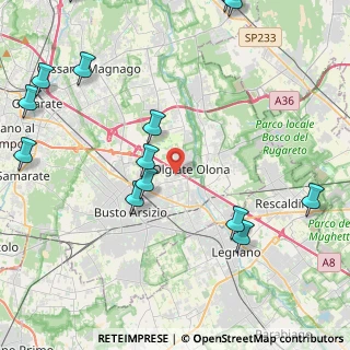 Mappa 21057 Olgiate Olona VA, Italia (5.73714)