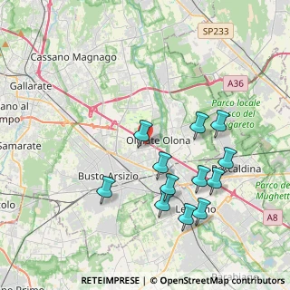 Mappa 21057 Olgiate Olona VA, Italia (3.95833)