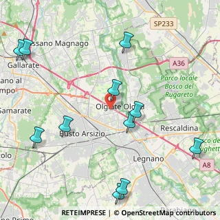 Mappa 21057 Olgiate Olona VA, Italia (5.30091)