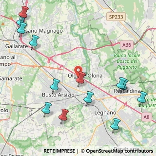 Mappa 21057 Olgiate Olona VA, Italia (5.69923)