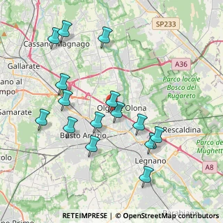 Mappa 21057 Olgiate Olona VA, Italia (4.05733)