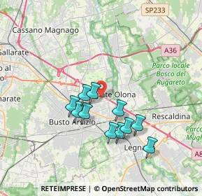 Mappa 21057 Olgiate Olona VA, Italia (3.06636)