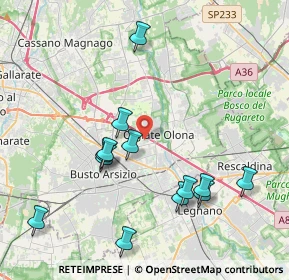 Mappa 21057 Olgiate Olona VA, Italia (4.17154)