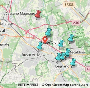 Mappa 21057 Olgiate Olona VA, Italia (3.49833)