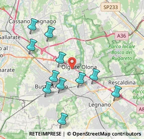 Mappa 21057 Olgiate Olona VA, Italia (3.92273)