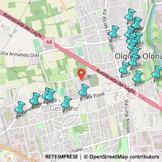 Mappa Via Ombrone, 21057 Olgiate Olona VA, Italia (0.7245)