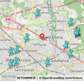 Mappa 21057 Olgiate Olona VA, Italia (2.84692)
