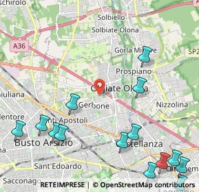 Mappa 21057 Olgiate Olona VA, Italia (3.02571)
