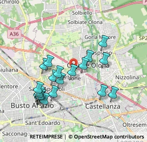 Mappa 21057 Olgiate Olona VA, Italia (1.817)