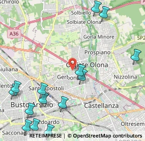 Mappa 21057 Olgiate Olona VA, Italia (2.91286)
