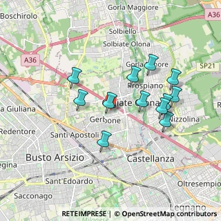 Mappa 21057 Olgiate Olona VA, Italia (1.66917)