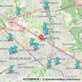 Mappa 21057 Olgiate Olona VA, Italia (2.81077)