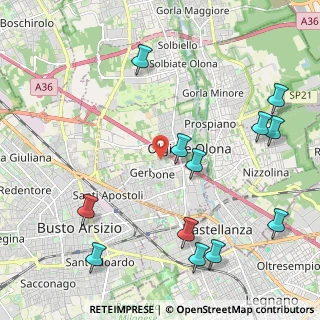Mappa 21057 Olgiate Olona VA, Italia (2.6125)