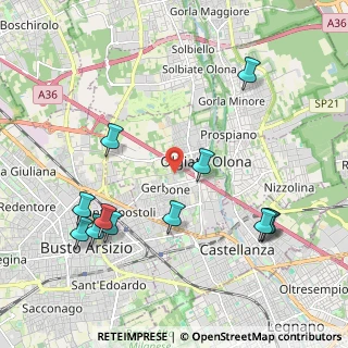 Mappa 21057 Olgiate Olona VA, Italia (2.3325)
